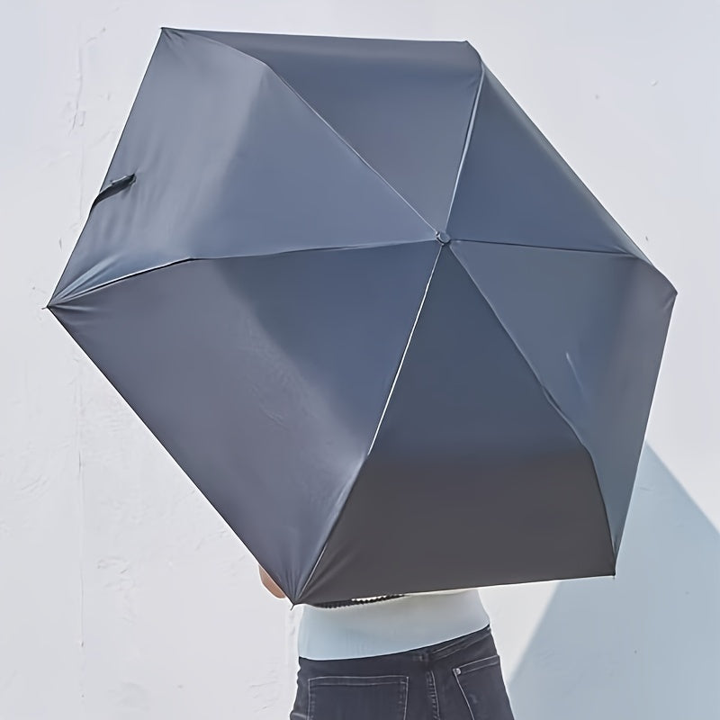 501 Six-Rib Capsule Umbrella: Stylish Windproof and Compact Mini Folding Pocket Umbrella, Perfect for Boys & Girls Outdoor Use – Ideal Mother's Day Gift