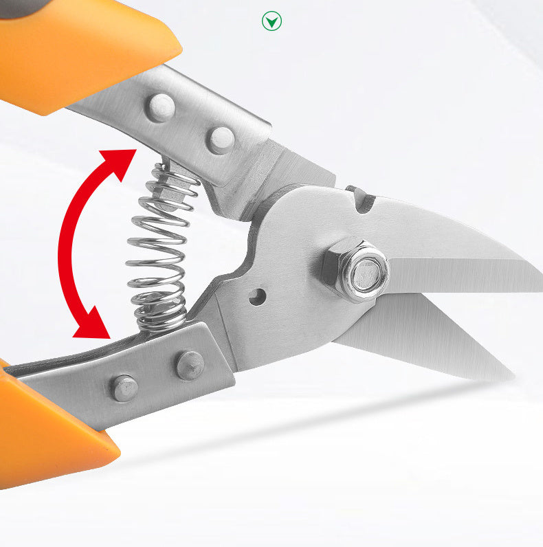 Heavy-Duty Industrial Shears - Professional Scissors & Shears for Cutting Metal Sheets, PVC Pipes, and Tin with Stainless Steel Blades and Ergonomic Handles for Comfortable Grip