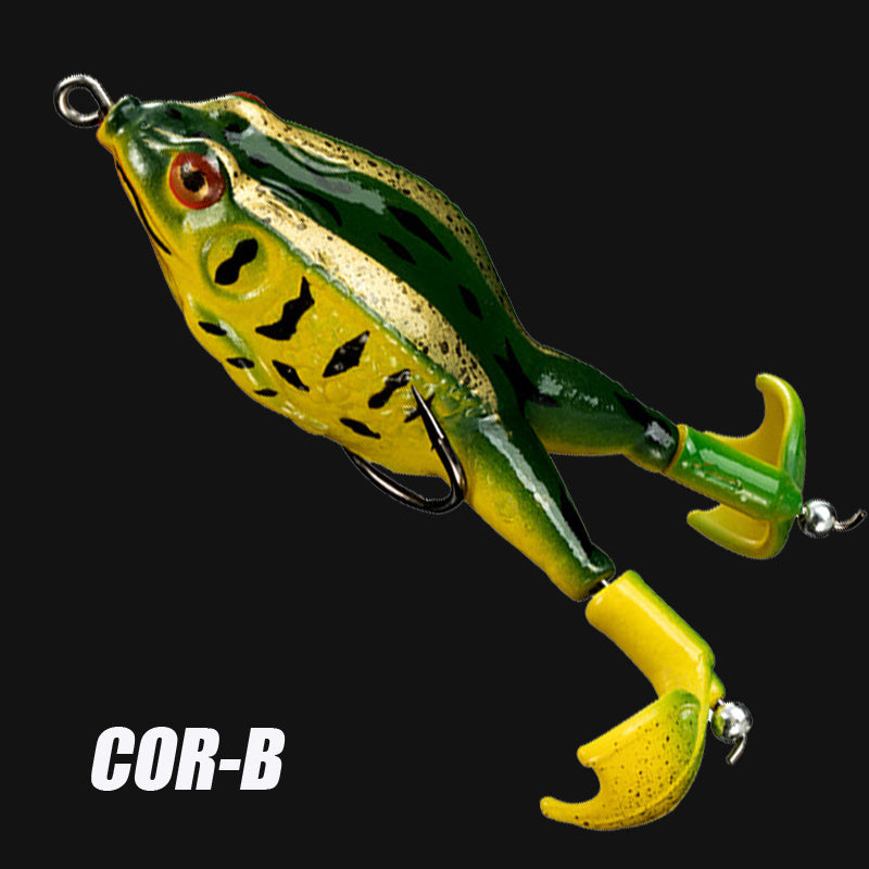 1pc ANFS Frog Leg Lure Fishing Reel - Soft Artificial Fish Bait with Multi-Color Options (Green, Brown, Black, Orange) for Bass & Panfish, Durable Plastic Design for Year-Round Fishing, Fishing Lure, Bass Fishing Lure, Realis