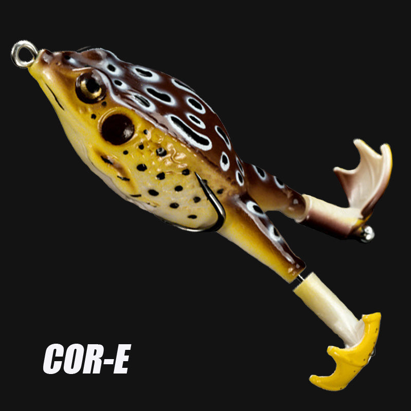 1pc ANFS Frog Leg Lure Fishing Reel - Soft Artificial Fish Bait with Multi-Color Options (Green, Brown, Black, Orange) for Bass & Panfish, Durable Plastic Design for Year-Round Fishing, Fishing Lure, Bass Fishing Lure, Realis