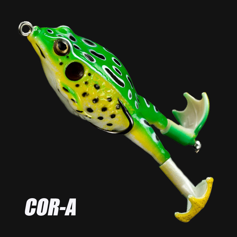 1pc ANFS Frog Leg Lure Fishing Reel - Soft Artificial Fish Bait with Multi-Color Options (Green, Brown, Black, Orange) for Bass & Panfish, Durable Plastic Design for Year-Round Fishing, Fishing Lure, Bass Fishing Lure, Realis