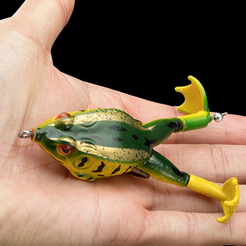 1pc ANFS Frog Leg Lure Fishing Reel - Soft Artificial Fish Bait with Multi-Color Options (Green, Brown, Black, Orange) for Bass & Panfish, Durable Plastic Design for Year-Round Fishing, Fishing Lure, Bass Fishing Lure, Realis