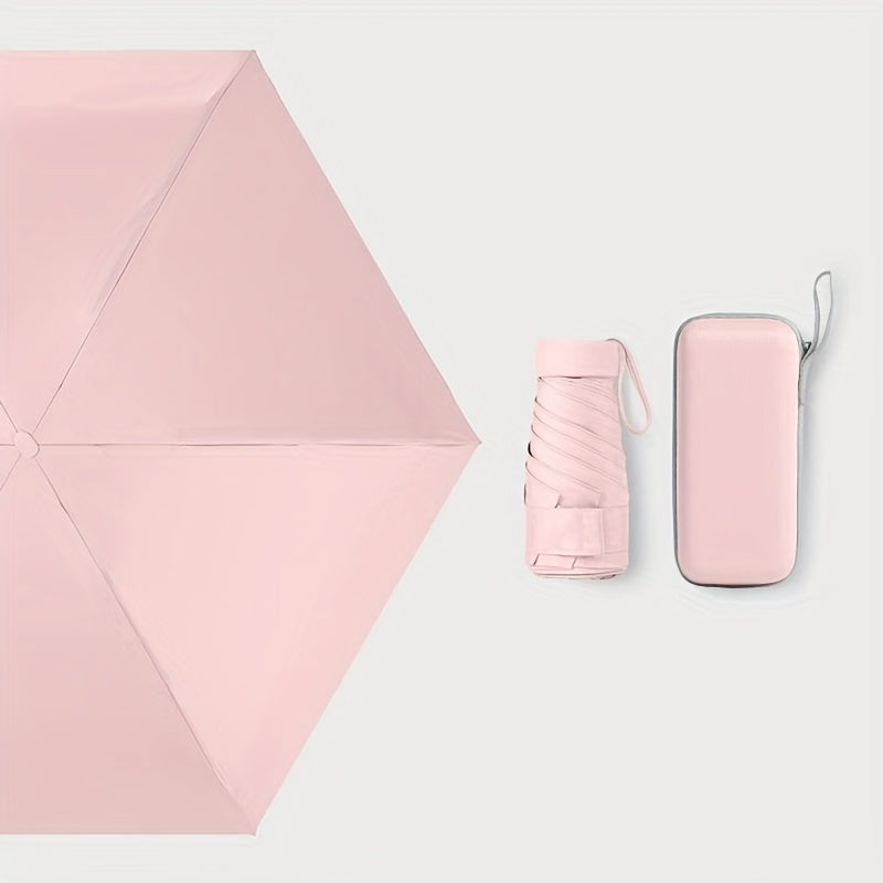 501 Six-Rib Capsule Umbrella: Stylish Windproof and Compact Mini Folding Pocket Umbrella, Perfect for Boys & Girls Outdoor Use – Ideal Mother's Day Gift