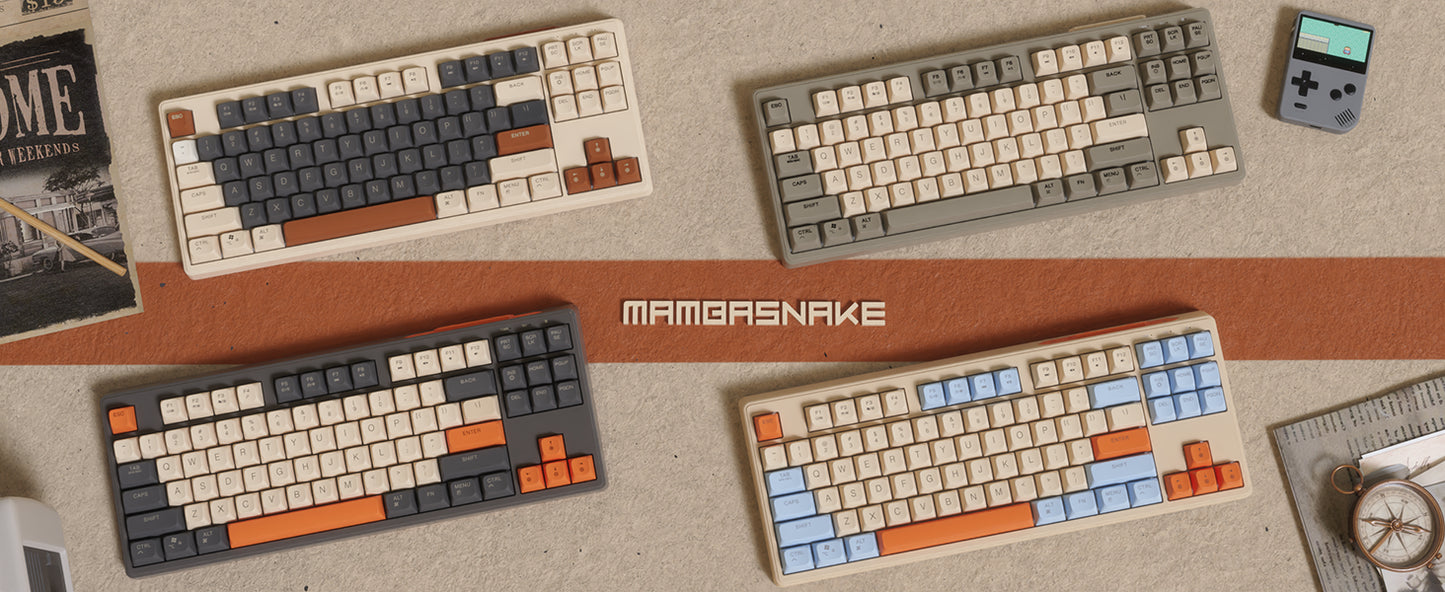 ATTACK SHARK x ZIYOULANG M87 80% Wireless TKL RGB Backlit BT5.0 & 2.4G & Wired PBT Material Mechanical Feeling Gaming Keyboard