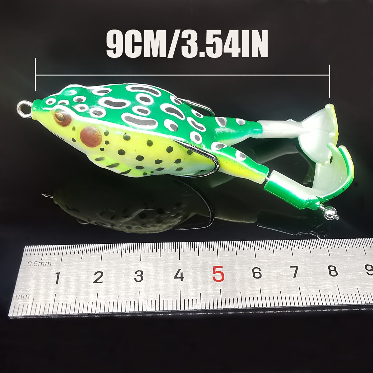 1pc ANFS Frog Leg Lure Fishing Reel - Soft Artificial Fish Bait with Multi-Color Options (Green, Brown, Black, Orange) for Bass & Panfish, Durable Plastic Design for Year-Round Fishing, Fishing Lure, Bass Fishing Lure, Realis