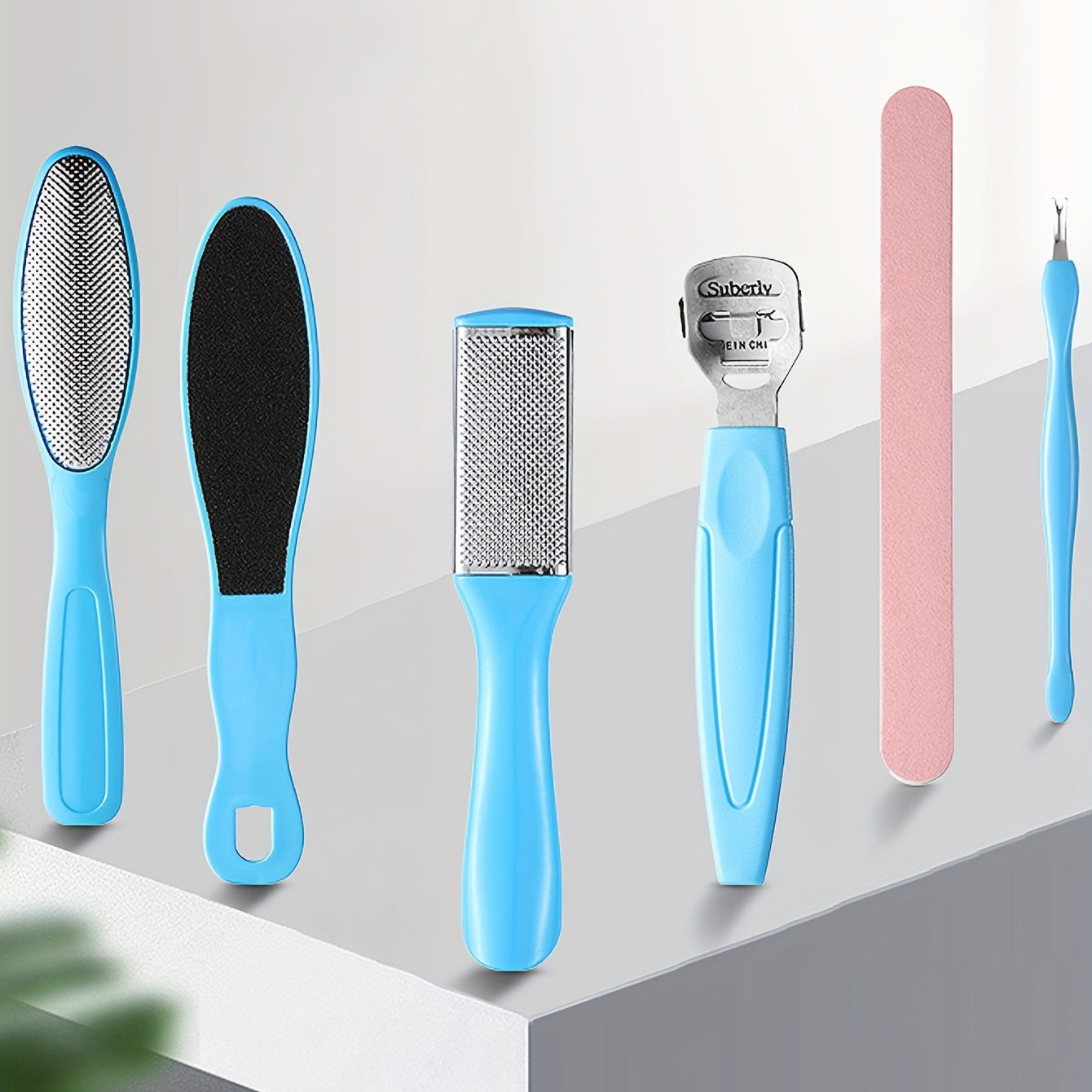 Professional 7-in-1 Pedicure Tool Set for Dead Skin Removal and Foot Care - Includes Callus Remover and Foot File for Men and Women