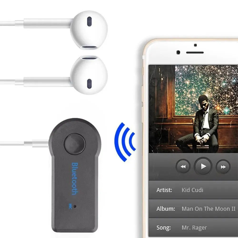 Car Wireless Bluetooth 5.0 Receiver Transmitter Adapter 3.5mm Jack For Car Kit Music Audio Aux A2dp Headphone Reciever Handsfree
