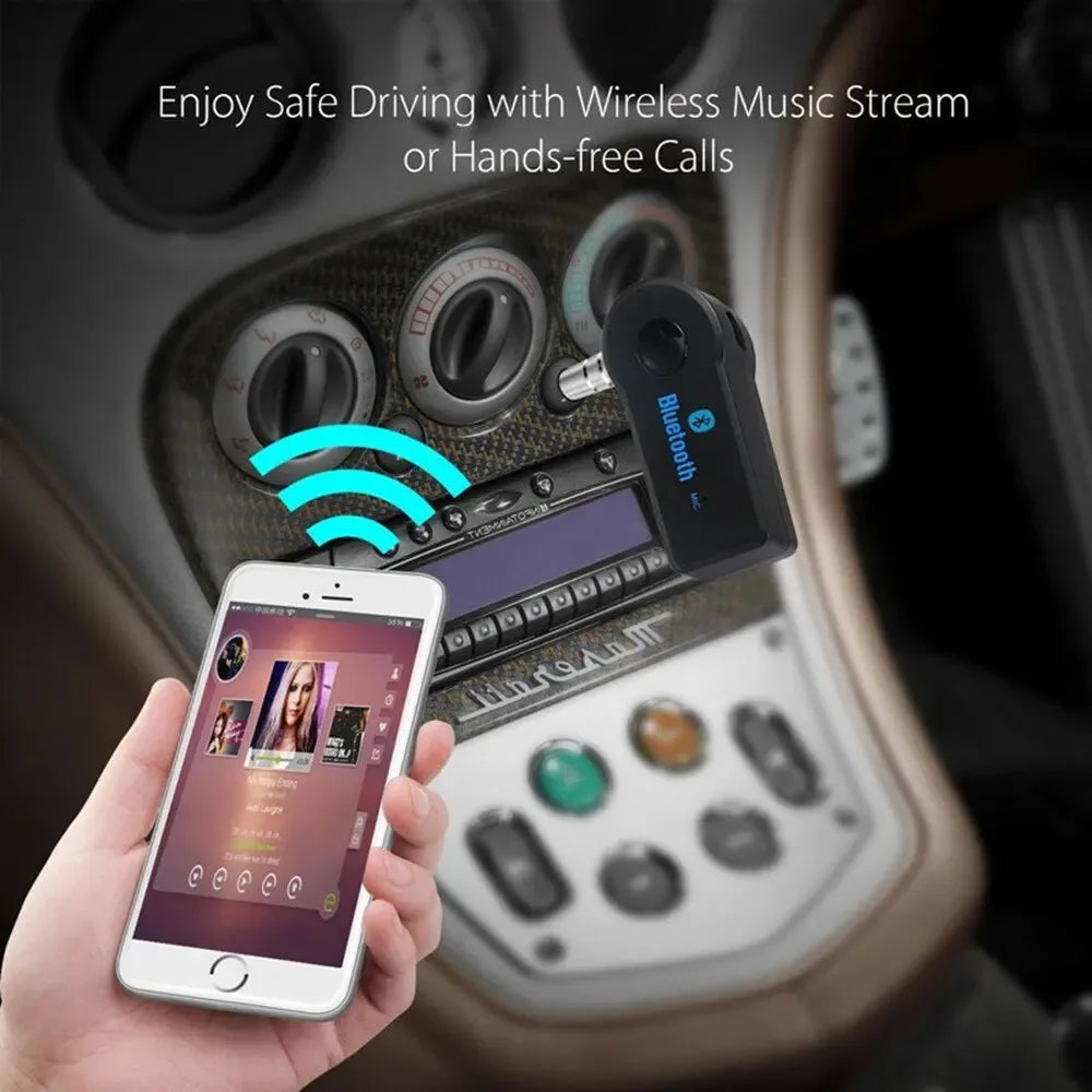 Car Wireless Bluetooth 5.0 Receiver Transmitter Adapter 3.5mm Jack For Car Kit Music Audio Aux A2dp Headphone Reciever Handsfree