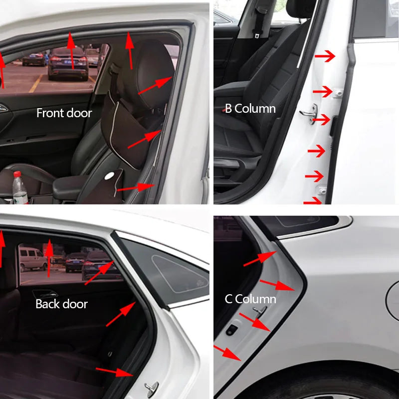 Bandes d'étanchéité en caoutchouc pour portière de voiture, autocollants pour coffre de porte automatique, isolation phonique intérieure de voiture, joints de protection, garniture