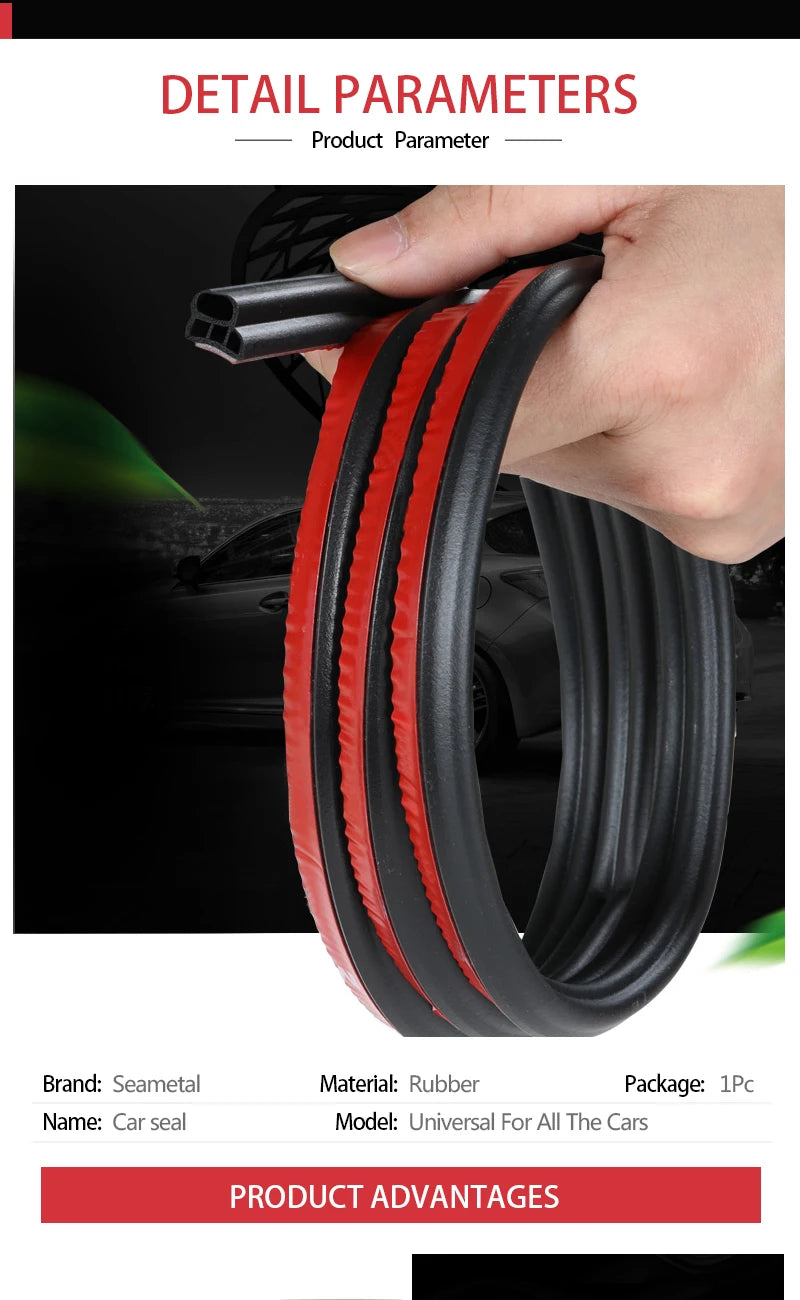 Bandes d'étanchéité en caoutchouc pour portière de voiture, autocollants pour coffre de porte automatique, isolation phonique intérieure de voiture, joints de protection, garniture