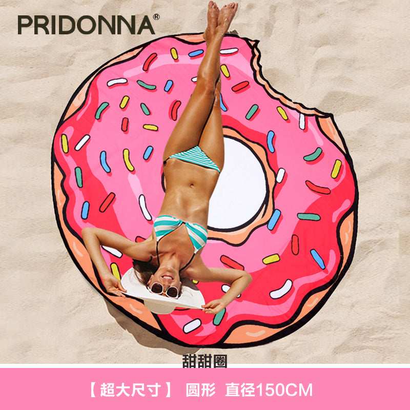 Pridonna Donut Travel Ultralight Beach Towel