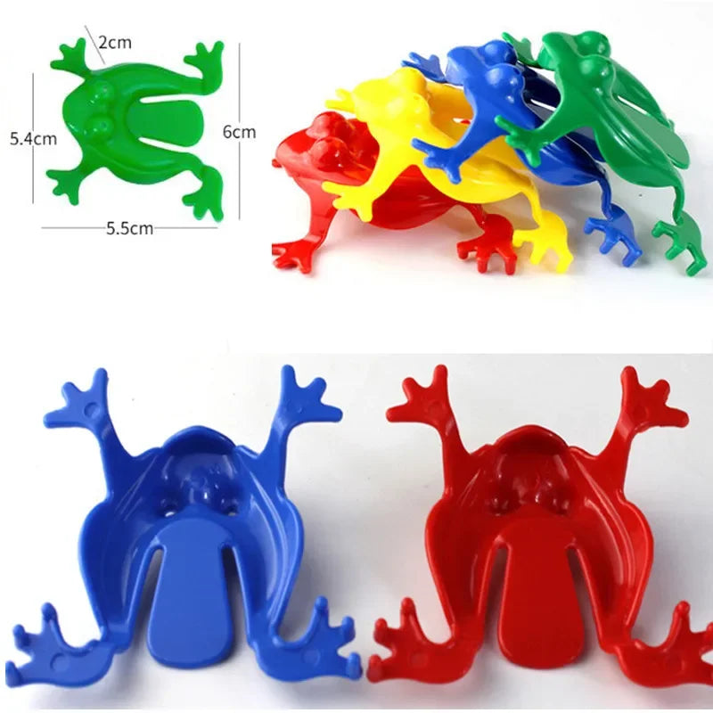 10 Pcs Jumping Frog Bounce Toys For Kids Novelty Assorted Stress Reliever Toys For Children Birthday Gift Party Favor Gifts