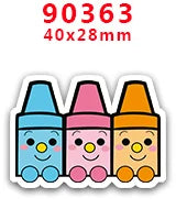 30pcs/Lot Back To School Printed Planar Resin for Hair Bows PR90363