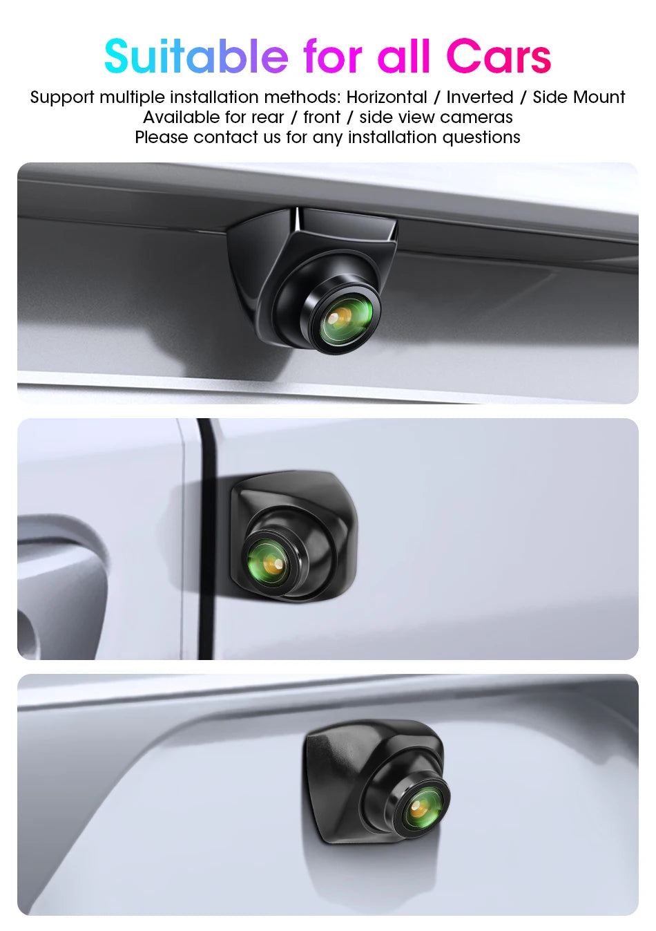 AHD 1920x1080P CVBS Vehicle 170° Car Rear View Camera Night Vision Fisheye Golden Lens HD Universal Reverse 12V IP68 Waterproof