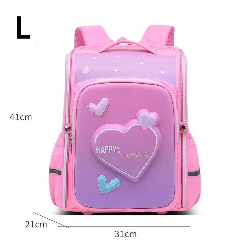 Boy School Backpack with Lunchbox School Child Elementary Student Bags Girls Waterproof Astronaut School Bags Bookbags