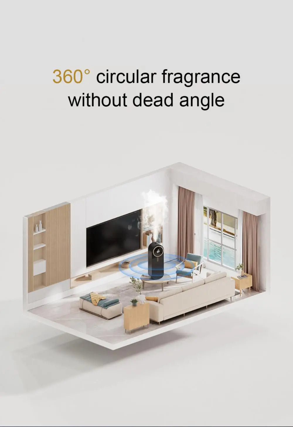Diffuseur de parfums à roseaux, purificateurs d'air portables USB, écran d'affichage, machine de parfum d'ambiance murale, diffuseur d'huiles essentielles