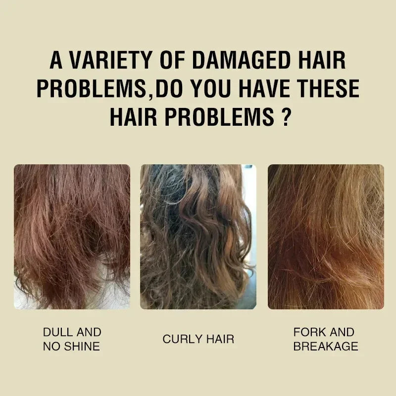 Keratin Hair Mask Magical 5 Second Repair Damage Frizzy Soft Smooth Shiny Hair Deep Moisturize Hair Treat Repair Hair Care Mask