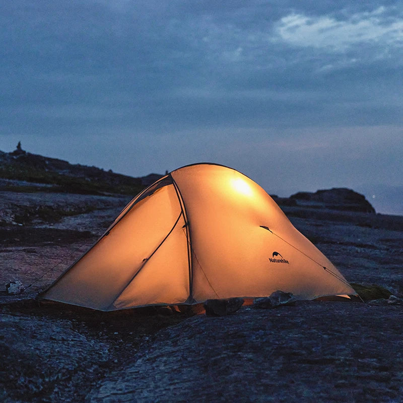 Naturehike Camping Tent Ultralight Portable Cloud Up Pro 2 Person Shelter Tent Folding Backpack Waterproof Travel Beach Tent