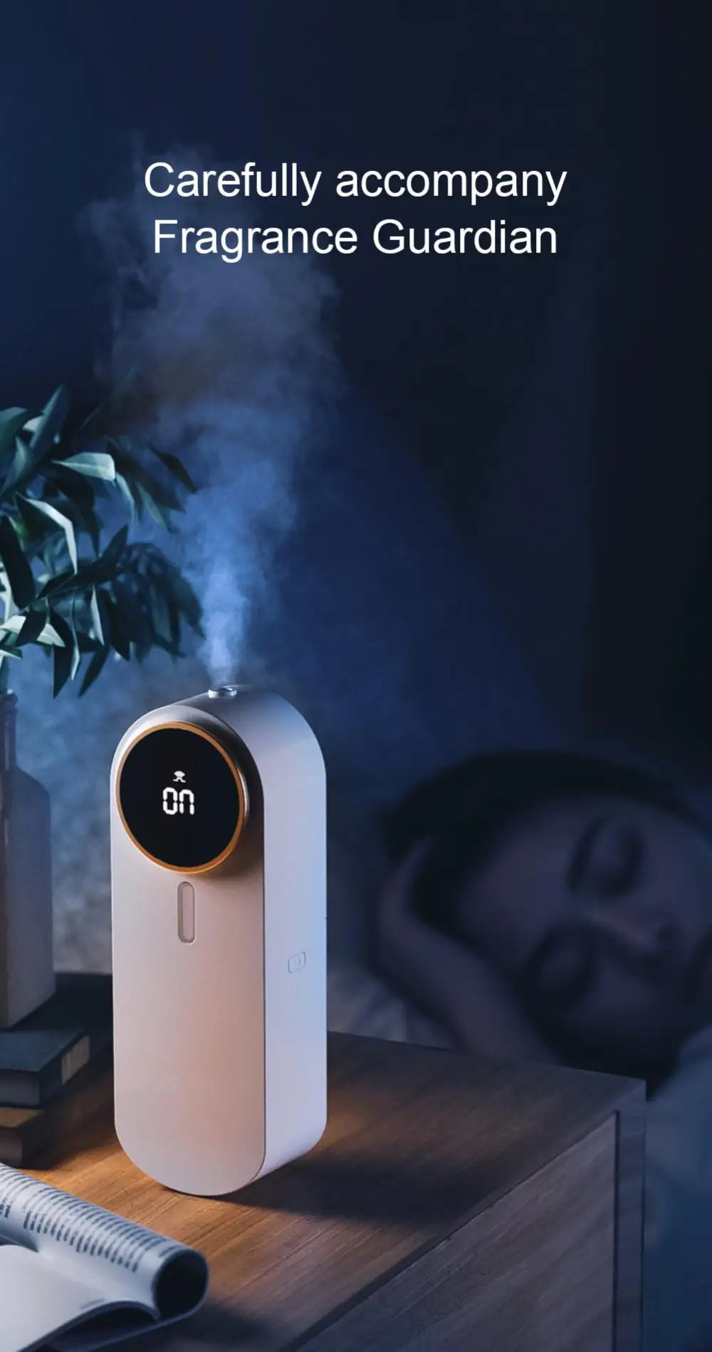 Diffuseur de parfums à roseaux, purificateurs d'air portables USB, écran d'affichage, machine de parfum d'ambiance murale, diffuseur d'huiles essentielles