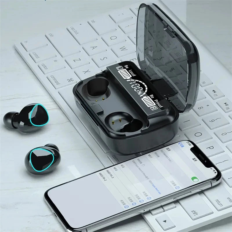 TWS M10 Wireless Bluetooth Headphones LED Display With Charging Box 9D Stereo In-Ear Sports Earphone Bluetooth Headset for Phone
