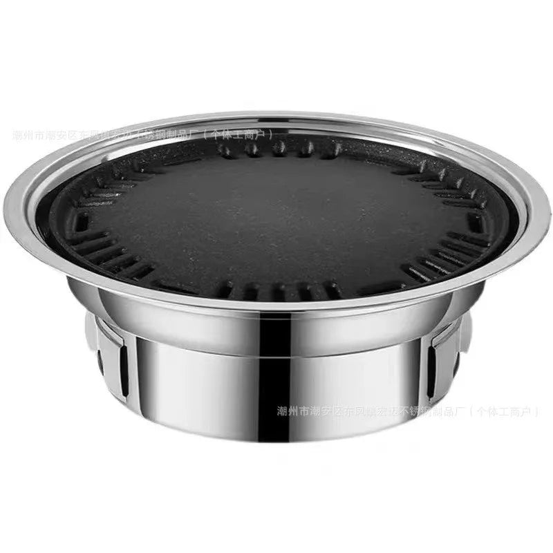 Stainless Steel Barbecue Stove Easy to Clean Charcoal Camping Grill for Outdoor Cooking Picnics and Backyard Gatherings