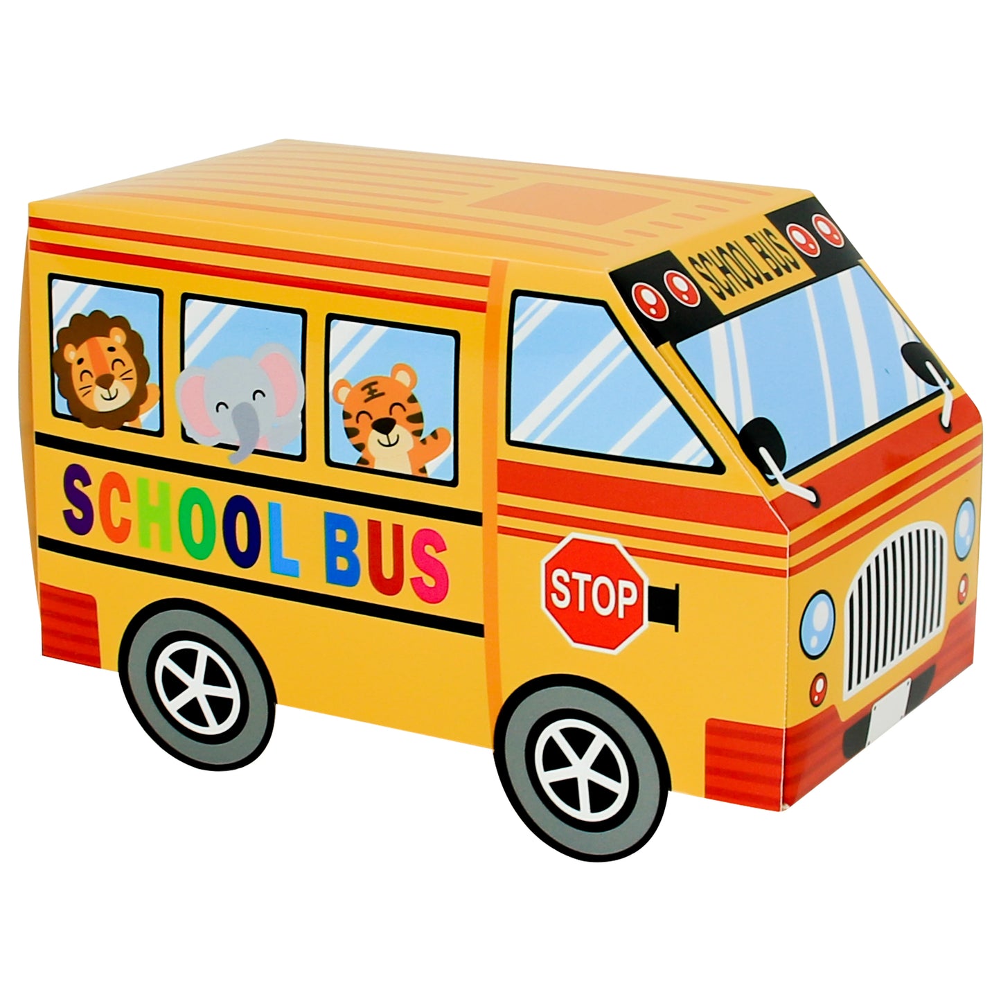 24PCS School Bus Party Treat Boxes Back to School Gift Box for Welcome Back to School Party Decor Supplies