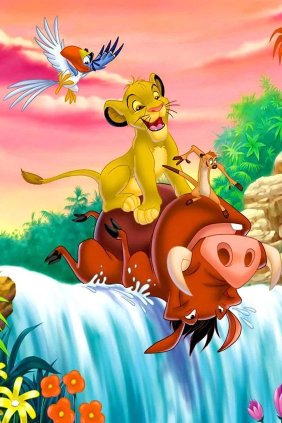 Disney Cartoon The Lion King Diamond Painting Kit Animal Mosaic Mouse Cross Stitch Embroidery Sets Handmade Gift Room Wall Decor