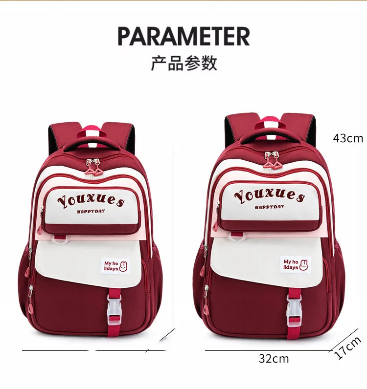 Waterproof Children School Backpack School Bags Girls Kids Schoolbag Primary Middle School Backpack Travel Student Book Bag