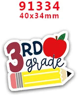 30pcs/Lot Back To School Printed Planar Resin for Hair Bows PR90363