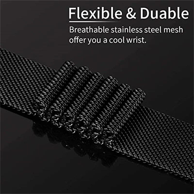 Milanese Loop Strap For Huawei Watch Fit 3 4 4Pro Magnetic Statinless Steel Band Metal Bracelet For Huawei Fit4 4Pro Fit3 Correa