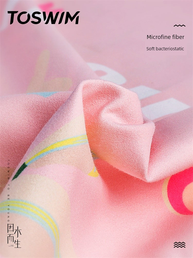 Toswim Quick-Drying Sun Protection by the Sea Fitness Swimming Towel