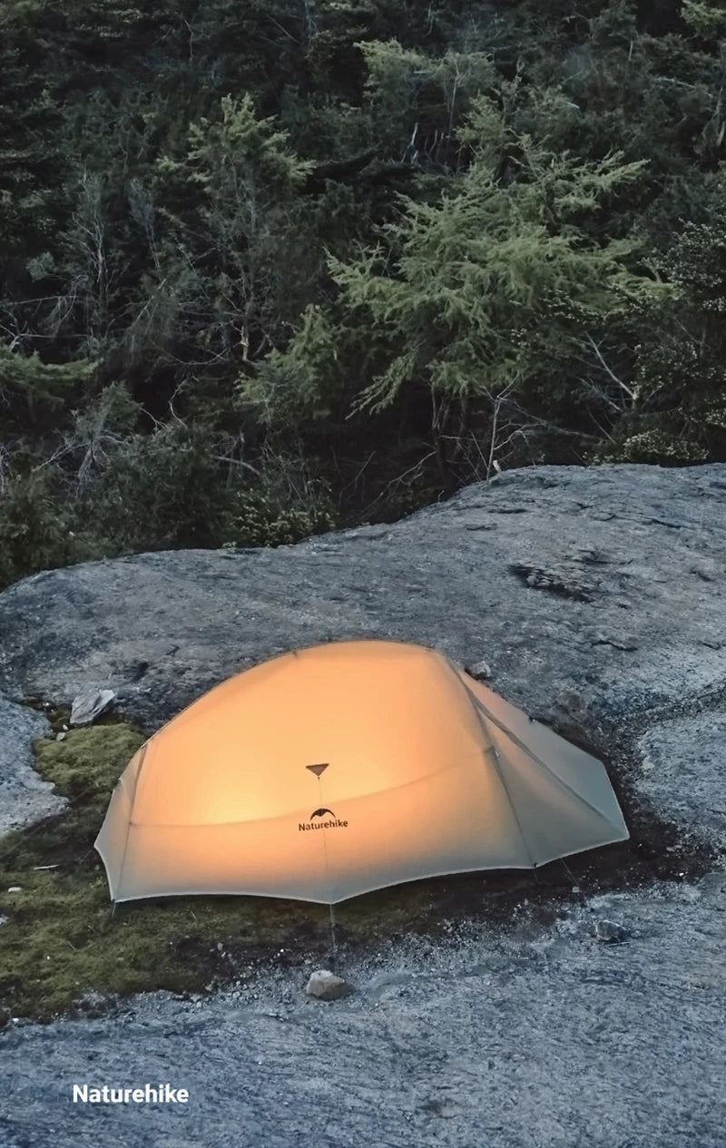 Naturehike Camping Tent Ultralight Portable Cloud Up Pro 2 Person Shelter Tent Folding Backpack Waterproof Travel Beach Tent