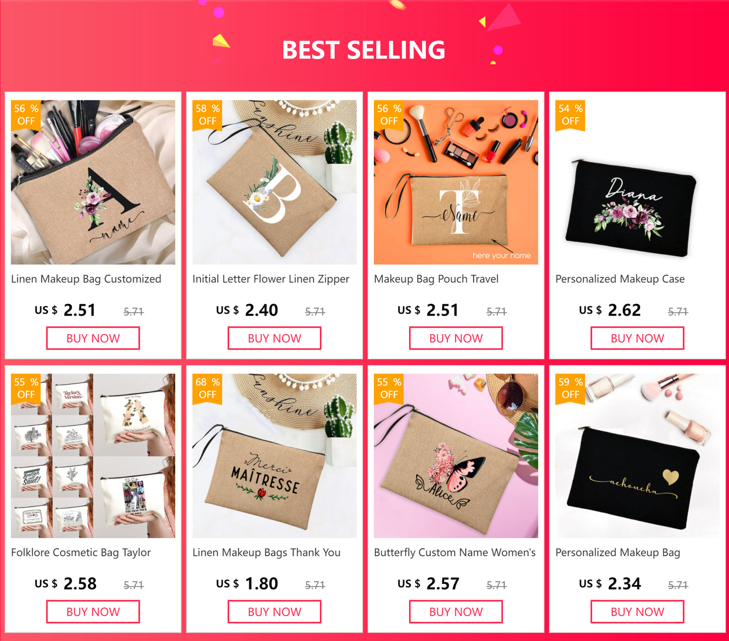 School Stationery Supplies Storage Bags Rainbow Teacher Spanish Printed Teacher Pencil Cases Travel Wash Pouch Gifts Makeup Bag