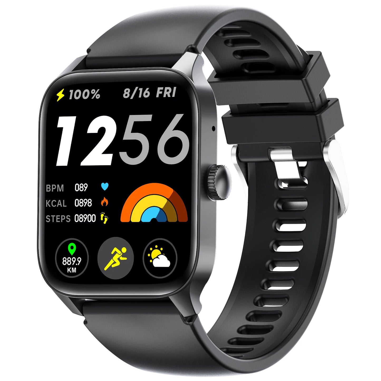 EIGIIS Smart Watch QS56 For Men And Women 1.83" TFT Bluetooth Call Sports Watch Health Monitor IP67 Waterproof Custom Dial