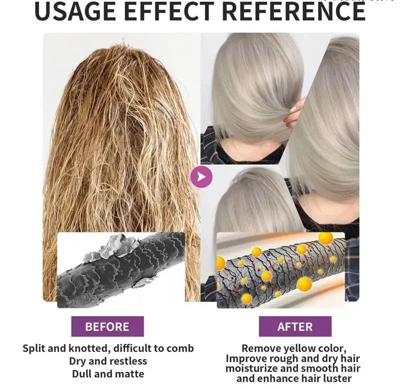 Keratin Hair Mask Magical 5 Second Repair Damage Frizzy Soft Smooth Shiny Hair Deep Moisturize Hair Treat Repair Hair Care Mask