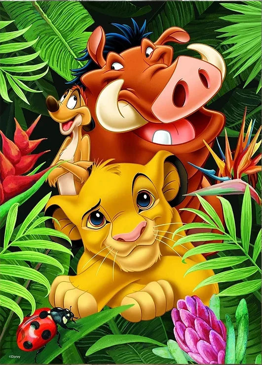 Disney Cartoon The Lion King Diamond Painting Kit Animal Mosaic Mouse Cross Stitch Embroidery Sets Handmade Gift Room Wall Decor