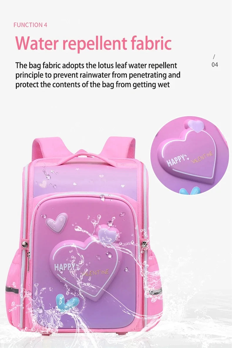 Boy School Backpack with Lunchbox School Child Elementary Student Bags Girls Waterproof Astronaut School Bags Bookbags