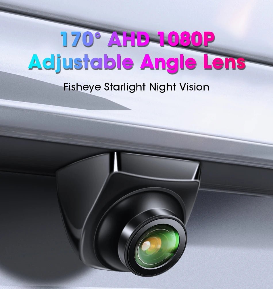 AHD 1920x1080P CVBS Vehicle 170° Car Rear View Camera Night Vision Fisheye Golden Lens HD Universal Reverse 12V IP68 Waterproof