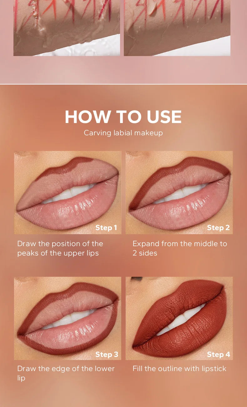 BEAUTYGLAZED 10 colors matte lip glazes do not fade easily non-stick cup lasts 24 hours for a glazed nude lipstick pen