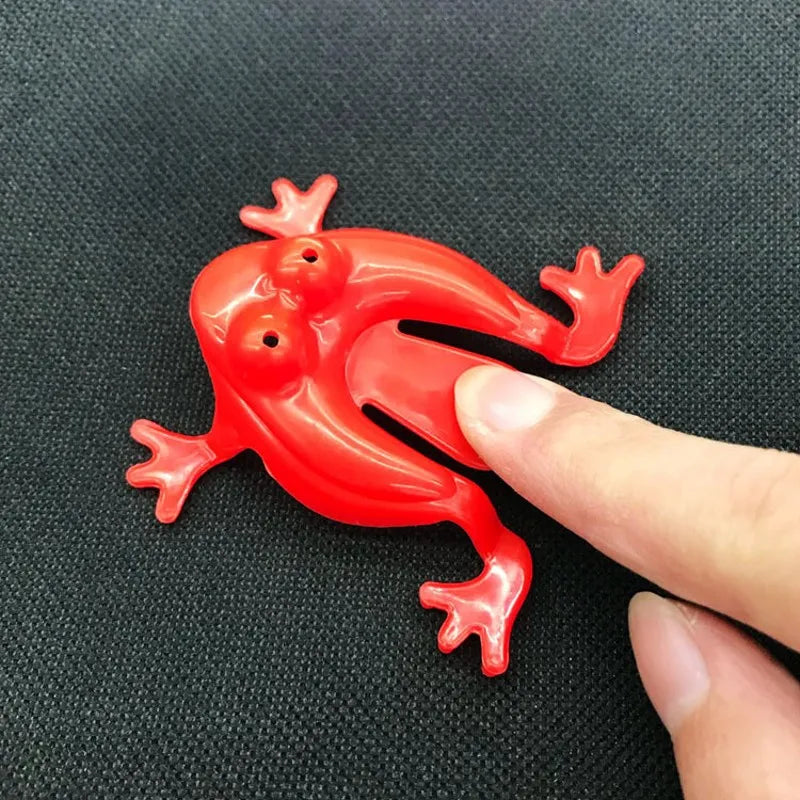 10 Pcs Jumping Frog Bounce Toys For Kids Novelty Assorted Stress Reliever Toys For Children Birthday Gift Party Favor Gifts