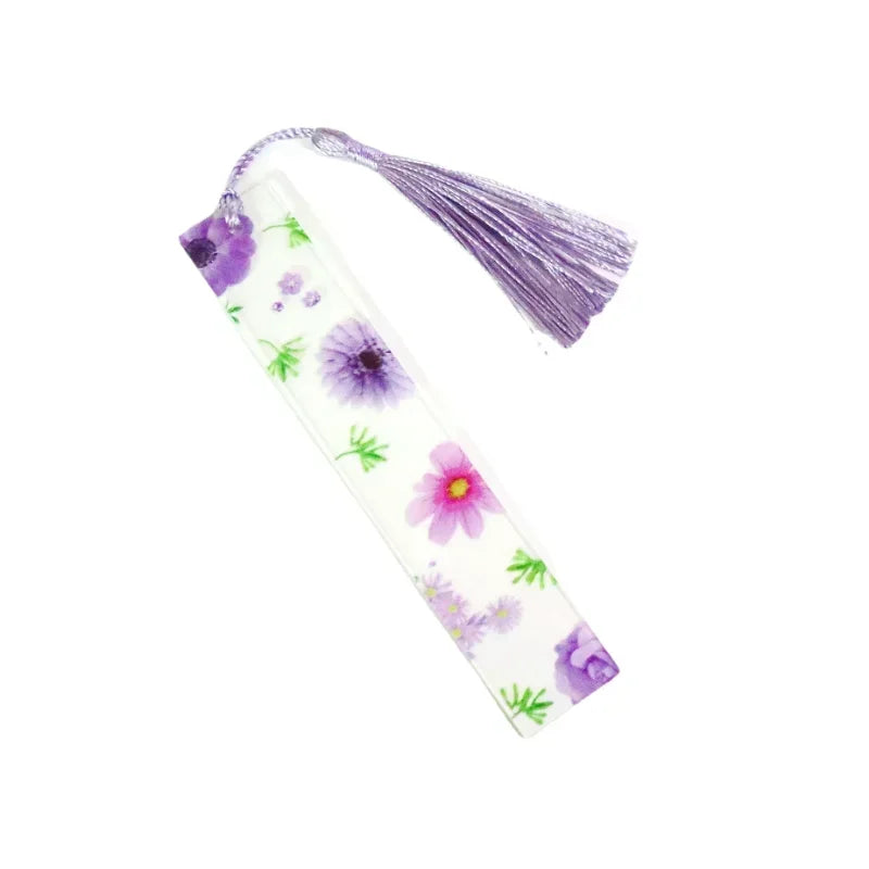 1pc Flower Bookmark Transparent Daisy Epoxy Resin Book Marker Floral Page Marker For Best Friends Back To School Back To School