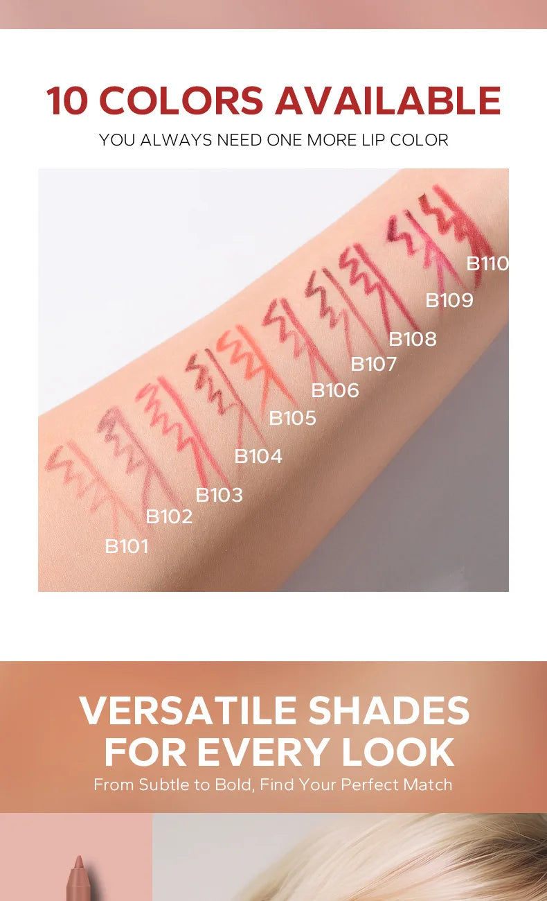 BEAUTYGLAZED 10 colors matte lip glazes do not fade easily non-stick cup lasts 24 hours for a glazed nude lipstick pen