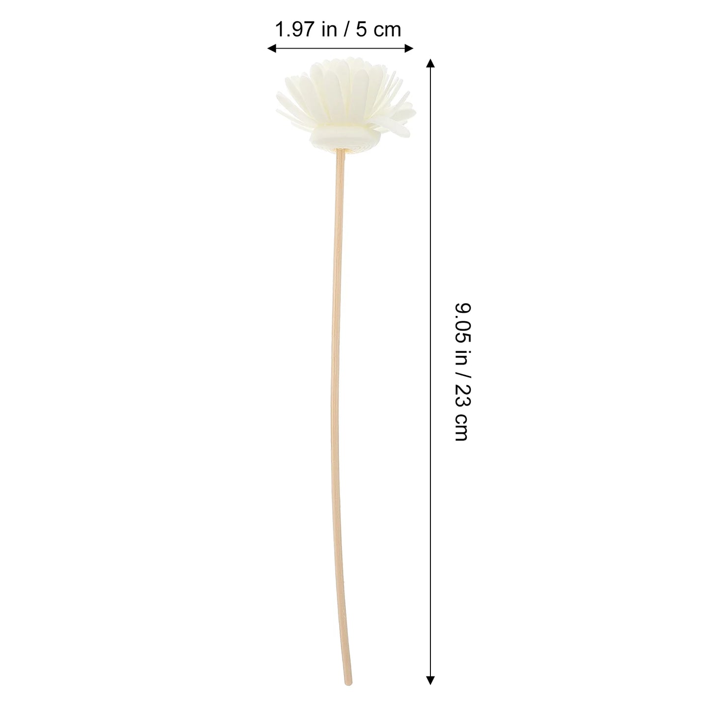 Diffuseur d'arômes de chrysanthème naturel en rotin, bâtonnets de roseaux droits, diffuseur d'huiles essentielles pour salle de bain, bureau, parfum d'intérieur