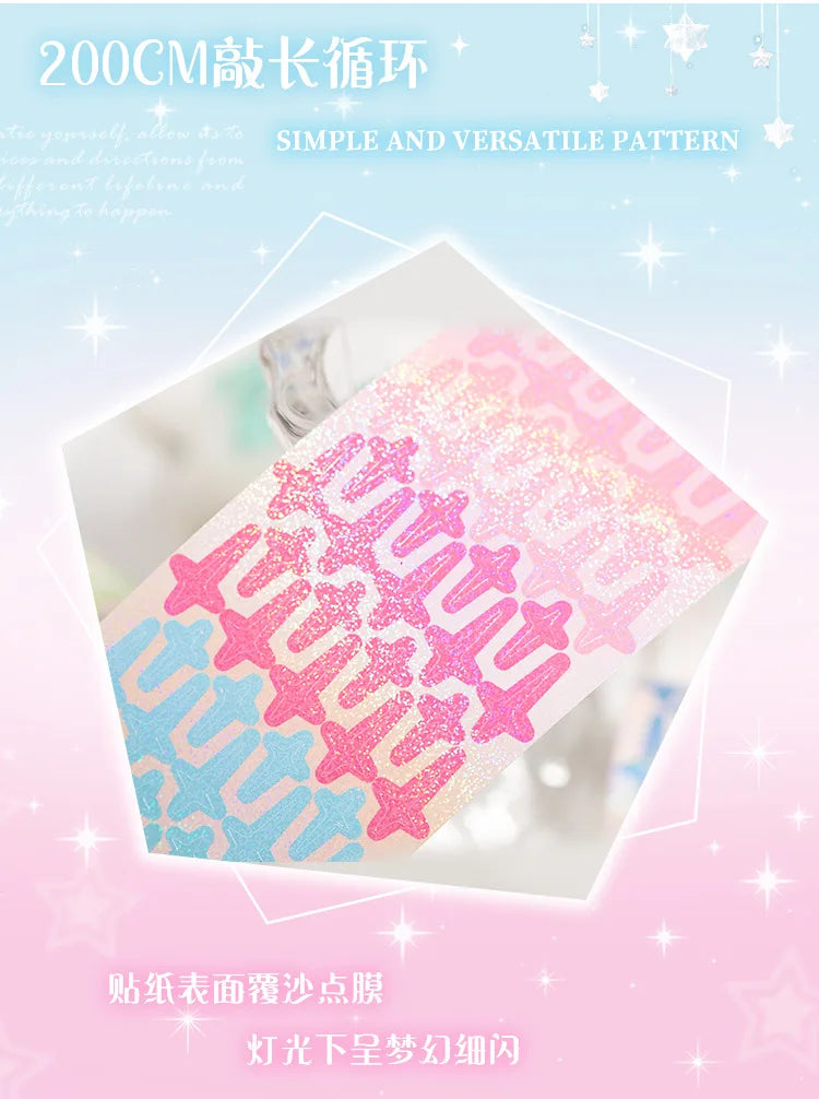 MINKYS Bubble Star Decorative Stickers Tapes Packing Tape Back to School Stationery Accessories Supplies