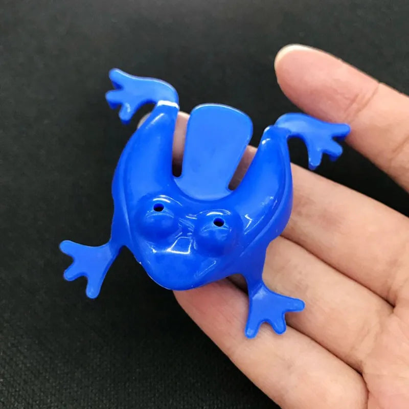 10 Pcs Jumping Frog Bounce Toys For Kids Novelty Assorted Stress Reliever Toys For Children Birthday Gift Party Favor Gifts