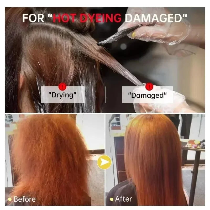 Keratin Hair Mask Magical 5 Second Repair Damage Frizzy Soft Smooth Shiny Hair Deep Moisturize Hair Treat Repair Hair Care Mask