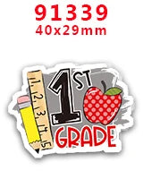 30pcs/Lot Back To School Printed Planar Resin for Hair Bows PR90363
