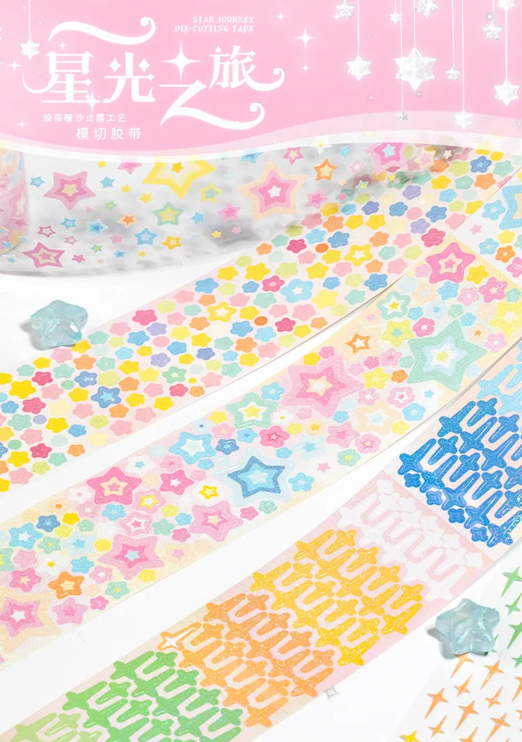 MINKYS Bubble Star Decorative Stickers Tapes Packing Tape Back to School Stationery Accessories Supplies