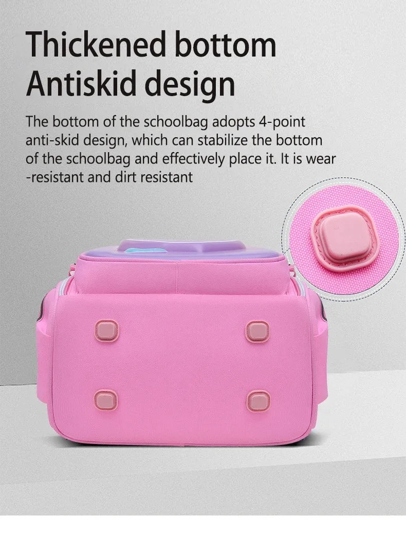 Boy School Backpack with Lunchbox School Child Elementary Student Bags Girls Waterproof Astronaut School Bags Bookbags