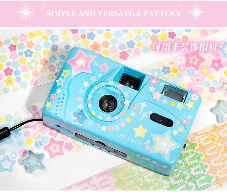 MINKYS Bubble Star Decorative Stickers Tapes Packing Tape Back to School Stationery Accessories Supplies
